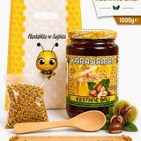Çare Burada Karaorman Kestane Balı 1000G | Tahta Kaşık ve Polen Hediye - 1 Kilo