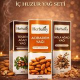 Çare Burada Topraklanma ve Iç Huzur Yağ Seti (Acıbadem Yağı & Sığla Ağacı Yağı & Tesbih Ağacı Yağı) - 20 ml