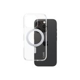 CARE by PanzerGlass Feature iPhone 16 Pro MagSafe Uyumlu Şeffaf Gümüş Ayaklı Telefon Kılıfı