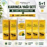 Çareburada Tala Karınca Yağı 5 Adet 20 Ml + Moonlife Limon Yağı Hediye