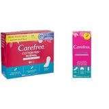 Carefree Normal Cotton Parfümsüz 100'lü Günlük Ped ve Carefree, Günlük Ped, Pamuklu, Fresh Parfümlü, 20'li