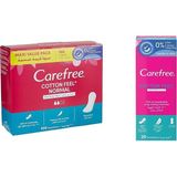Carefree Normal Cotton Parfümsüz 100'lü Günlük Ped ve Carefree, Günlük Ped, Pamuklu, Parfümsüz, 20'li