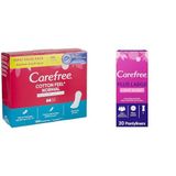 Carefree Normal Cotton Parfümsüz 100'lü Günlük Ped ve Carefree Refresh Maxi Günlük Ped, 20'li