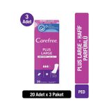 Carefree Plus Large Hafif Parfümlü Günlük Ped 20 Adet x3