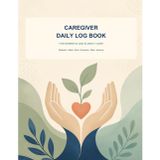 Caregiver Daily Log Book: A Complete Daily Record for Dementia and Elderly Care: Medication, Meals, Mood, Symptoms, Sleep, Appointments and Family Handover Notes