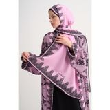 carell Floral Floş Şal Pembe