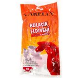 Carelly Bulaşık Eldiveni - XL Beden - Kırmızı