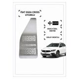 CarEste Fiat Egea Cross Uyumlu Krom Paslanmaz Çelik Ayak Dinlendirme Sol Ayak Dayama Pedalı