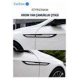 CarEste Fiat Egea Cross Uyumlu Krom Yan Çamurluk Çıtası 4 Parça ABS Dış Aksesuar