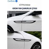CarEste Fiat Egea Cross Uyumlu Krom Yan Çamurluk Çıtası 4 Parça ABS Dış Aksesuar