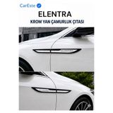 CarEste Hyundai Elantra 2016-2020 ABS Krom Yan Çamurluk Çıtası 4 Parça Araç Aksesuarı