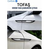 CarEste Tofaş Şahin Doğan Kartal Krom Yan Çamurluk Çıtası 4 Parça Paslanmaz Krom Abs Aksesuar