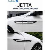 CarEste Volkswagen Jetta Paslanmaz Krom Yan Çamurluk Çıtası 4 Parça ABS Malzeme Aksesuarı