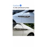 CarEste Volkswagen Passat Golf Jetta R Line Krom Yan Çamurluk Çıtası 4 Parça ABS Gövde Koruma