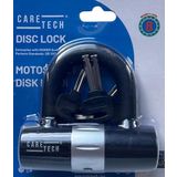 CARETECH CT-369 Disk Kilidi Motosiklet/Bisiklet 14mm Çelik Su Dayanıklı 4 Anahtar U Bar Kilit 11.8x12cm