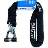 CARETECH CT-751 Zincir Kilidi Motosiklet/Bisiklet 18mm Çelik, Su Geçirmez 4 Anahtar U Bar Kilit 1.8M