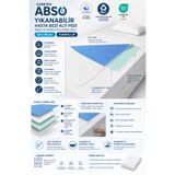 CARETEX ABSO Yıkanabilir Hasta Bezi Altı Pedi 85x90 cm Kanatlı Su Geçirmez Emici Koruyucu Yatak Pedi