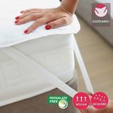 Caretex Eco Comfort Su Sıvı Geçirmez Yatak Koruyucu Alez ( Elastik Bantlı ) - 100 x 200 cm - Beyaz