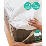 Caretex Kapitone Elastik Bantlı Su Sıvı Geçirmez Yatak Koruyucu Alez - 90 x 190 cm - Beyaz