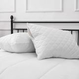Caretex Kapitone Su Sıvı Geçirmez Yastık Koruyucu Alez 2 Li Paket ( Fermuarlı ) - 50 x 70 cm - Beyaz