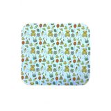 CARETEX Mavi Yeşil Baskılı Bebek Yatak Koruyucu Ped ( 75X85 Cm )