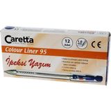 Caretta 95 Colour Liner Koyu Mavi 12'li Tükenmez Kalem