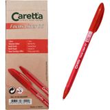 Caretta Focus Liner 35 Tükenmez Kalem Kırmızı 25 Li