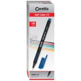 Caretta Softliner Keçeli Kalem 0.4 Mm Açık Mor 10 Lu 55/17