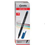 Caretta Turkuaz Soft Liner 55 10'lu Keçeli Kalem