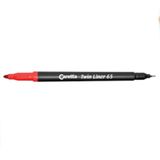 Caretta Twin Liner 65 Mor 10'lu Çift Uçlu Keçe Uç Kalem