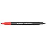 Caretta Twin Liner CT-65-40 10'lu Turuncu Fosforlu Kalem