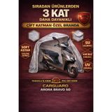 CarGuard Arora Bravo 50 cc Fitilli Motosiklet Brandası Motor Örtüsü - Arka Çanta Uyumlu