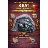 CarGuard Arora Quantum 50 cc ve 125 cc uyumlu. Fitilli Motosiklet Brandası Motor Örtüsü - Arka Çanta Uyumlu