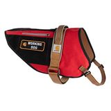 Carhartt Evcil Hayvan Yelekleri, Naylon Yırtılmaz Servis Köpek Koşumu, S, Yüksek Riskli Kırmızı/Carhartt Kahverengi, Small