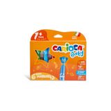CARIOCA 1,2 Yaş Bebekler Için Teddy Jumbo Keçeli Boya Kalemi 6'lı- Italyan Marka , Yıkanabilir Silinebilir