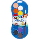 Carioca 30 mm Sulu Boya 12 Renk Çok Renkli Set Çocuklar İçin Yaratıcılığı Destekler