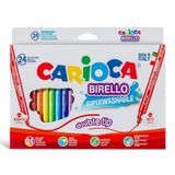 Carioca 41521 Birello Yıkanabilir Çift Taraflı 24'lü Keçeli Boya