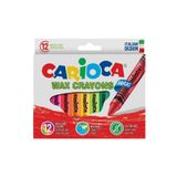 CARIOCA 42369 Wax Maxi Yıkanabilir Pastel Boya 12 Renk
