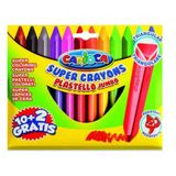 Carioca 42671 Jumbo Üçgen Elleri Kirletmeyen Pastel Boya