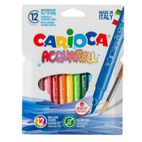 Carioca 42747 Aquarell Fırça Uçlu Keçeli Kalem 12 Renk