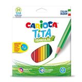 Carioca 42787 24'lü Tita Üçgen Kuru Boya Kalemi