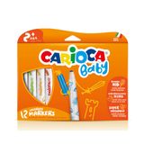 Carioca 42814 12 Renk Baby Jumbo Yıkanabilir Keçeli Kalem