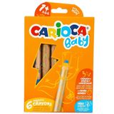 Carioca 42817 Baby Jumbo 6 Renk Kuru Boya Kalemi