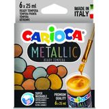 Carioca 6 Renk Metalik Tempera Yıkanabilir Sulu Boya