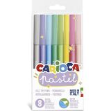 Carioca 8 Parça Yıkanabilir Keçeli Boya Kalemi Seti 4 Adet Renkli ve Pratik Kullanım