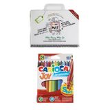 CARIOCA Akademi Çocuk Funny Mat Mini Ve Carioca Joy 24'lü Keçeli Kalem (boya Ve Kolayca Sil) 2'li Set