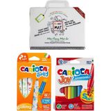 Carioca Akademi Çocuk Funny Mat Mini ve Jumbo Baby 6'lı Keçeli Kalem ve Joy 12'li Keçeli Kalem