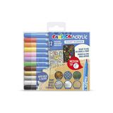 Carioca Akrilik Paint Marker Su Bazlı Medium Uç 12'Li