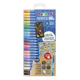 Carioca Akrilik Paint Marker Su Bazlı Medium Uç 24'Lü