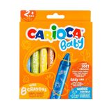 CARIOCA Baby Jumbo Yumuşak Pastel Boya 8'li (YIKANABİLİR)